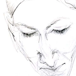 Zeichnung Portrait Frau